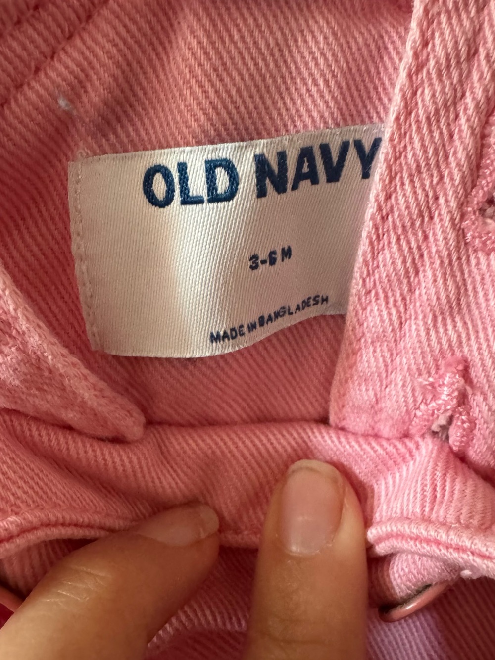 Old Navy Pink Ruffle-Strap Overall Romper - Picture 3 of 5